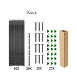 structures tunnel jardinage arceaux support plantes noir vert blanc transparent filets opaques clips verts