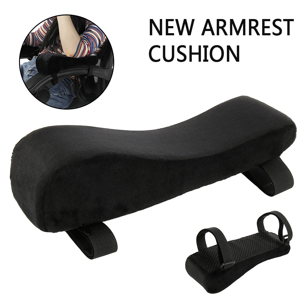coussin d'appui bras velours noir mousse mémoire forme ajustable confortable adultes