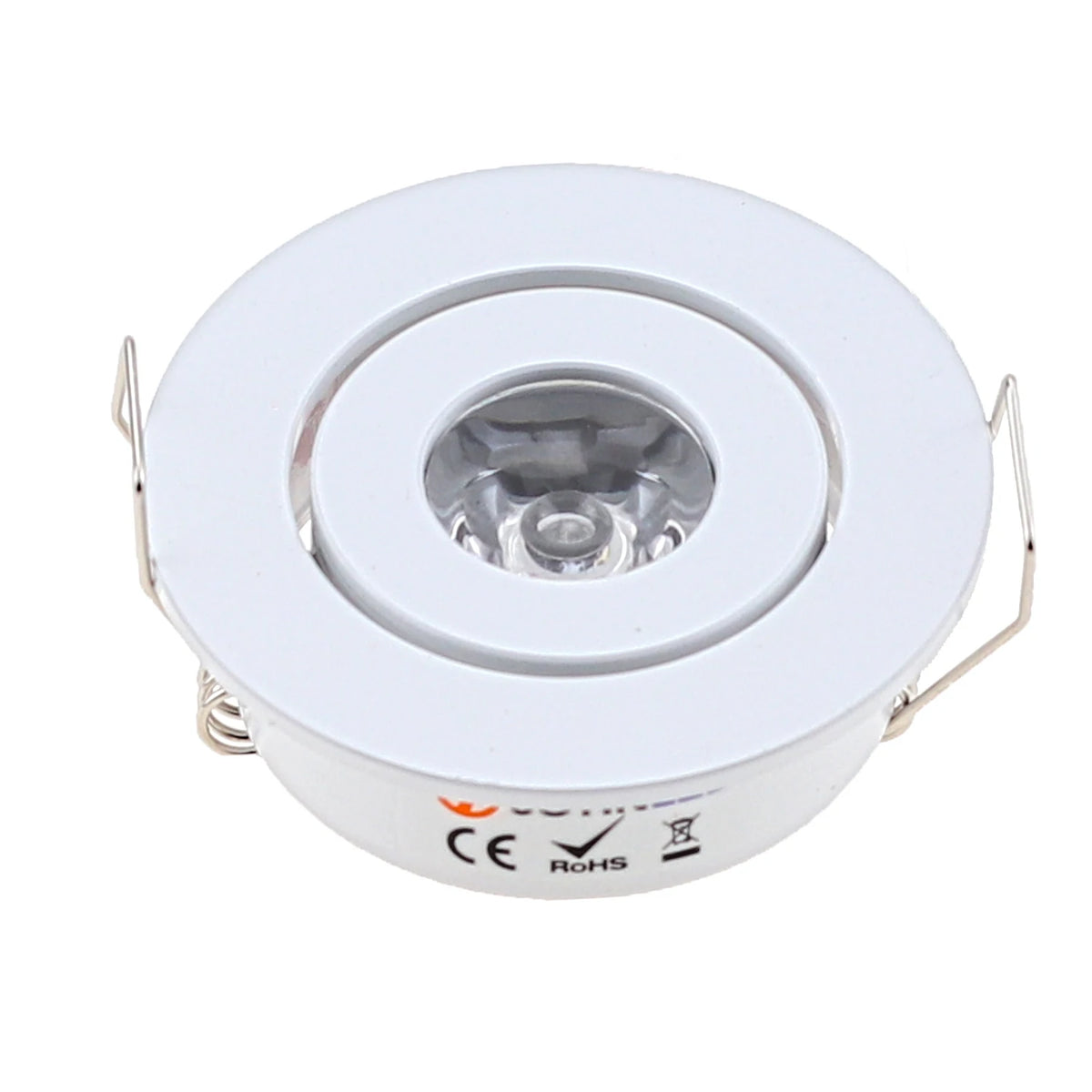 petit spot led encastré rond aluminium transformateur armoire cuisine salon moderne