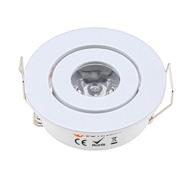 petit spot led encastré rond aluminium transformateur armoire cuisine salon moderne