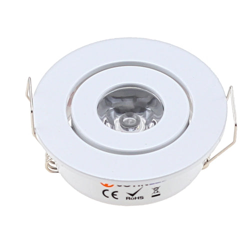 petit spot led encastré rond aluminium transformateur armoire cuisine salon moderne