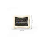 calendrier mural moderne colorées mois jours adhésif opaque plastique noir beige