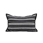 housse coussin décorative carrée motif noir blanc moderne canapé salon maison