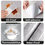 carrelage marbré blanc gris moderne adhésif résistant eau pvc pet xpe 30x30cm