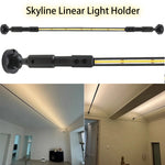 bande led support acier blanc noir moderne salon vis fixations 1m 2m 3m 5m