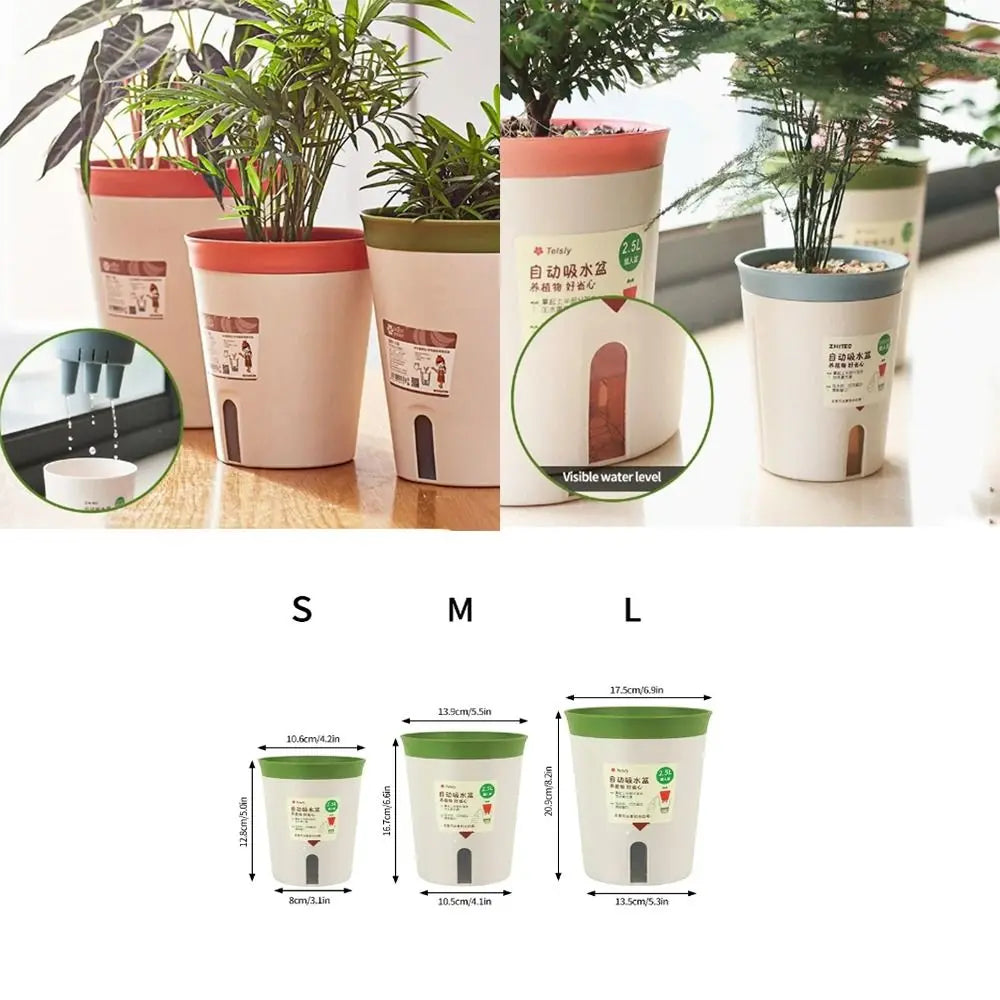 pots plantes plastiques couleurs beige orange vert modernes minimalistes dimensions
