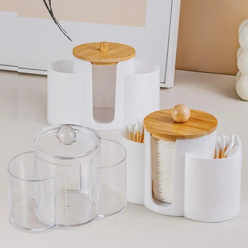 organisateur cosmétique transparent moderne brosse lingettes éponge rangement maquillage portable salle bain