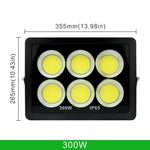 projecteur led ip65 waterproof moderne noir 200w 300w 100w 50wextérieur clips