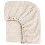 drap housse lit bébé coton polyester 130x70cm uni beige clair moderne ans