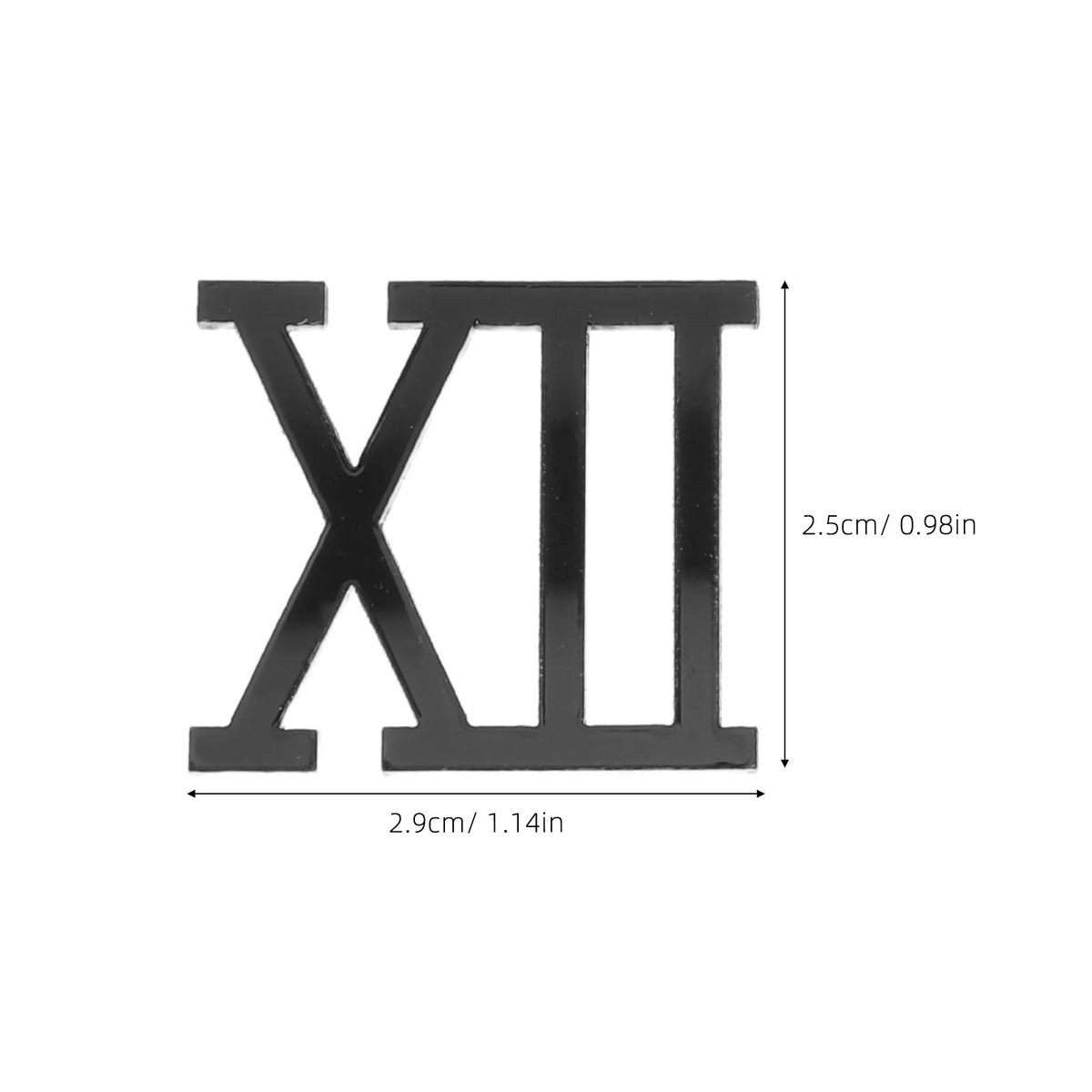 numéros romains horloge murale acrylique miroir réutilisable kit réparation cadran quartz minimaliste