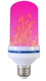 ampoule led e27 flamme artificielle multicolore effet dynamique moderne