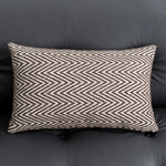 housse coussin polyester géométrique beige marron nordique contemporain adhésif tassel decoration intérieur voiture
