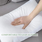 coussin rectangulaire blanc sans motif fibre polyester moderne siège adultes