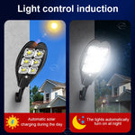 lampe solaire led moderne noire télécommande ip65 300w 500w étanche