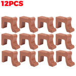 supports pots fleurs clips antidérapants marron noir blanc minimalistes moderne