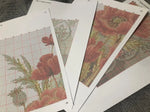 broderie point croix kit toile aida coton fleurs oiseaux dessin animé pastoral