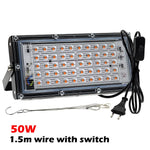 lampe croissance led full spectrum 50w 100w 200w 300w noir clips moderne
