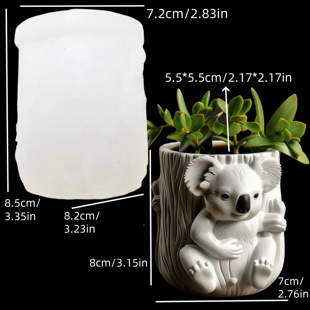 moule silicone cache pot crâne fleurs décoratif résine plante succulente jardin objet artisanal noir