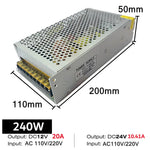 transformateur alimentation électrique ac vers dc bande led intérieur aluminium 12v 24v 48v
