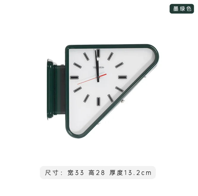 horloge murale minimaliste moderne salon aiguille silencieuse métal couleurs variées deco vintage rétro