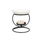 bougeoir moderne minimaliste blanc noir doré ajouré support métallique bougie différentes tailles