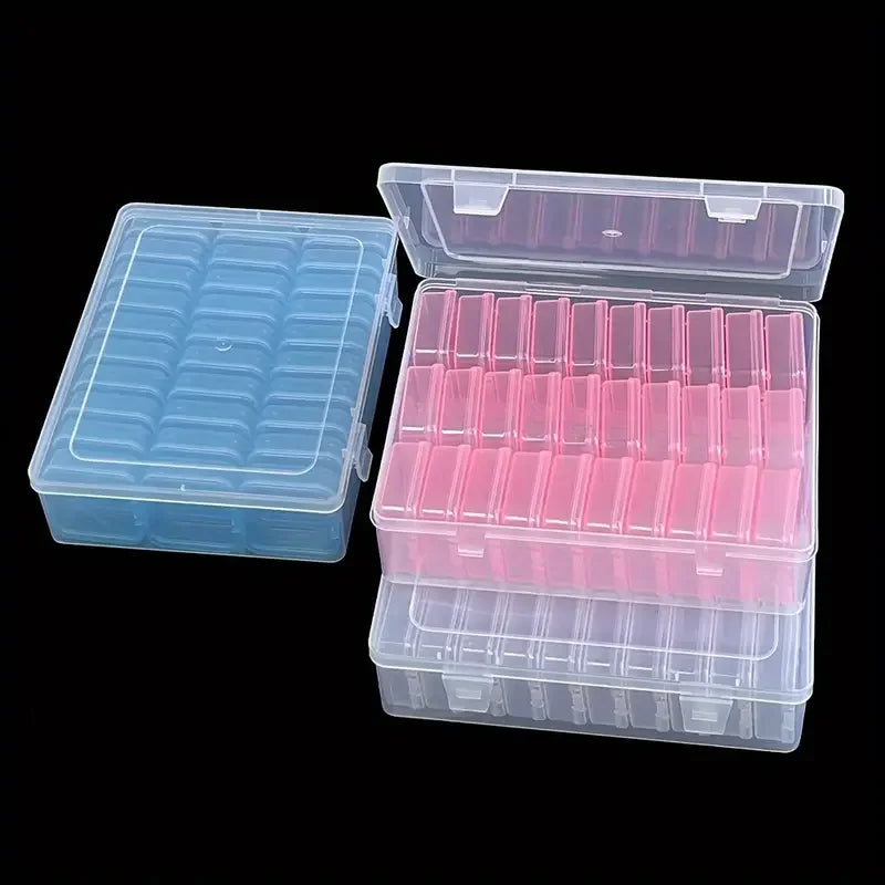 boîtes rangement transparentes clips fermeture artisanat bijoux stockage petits objets