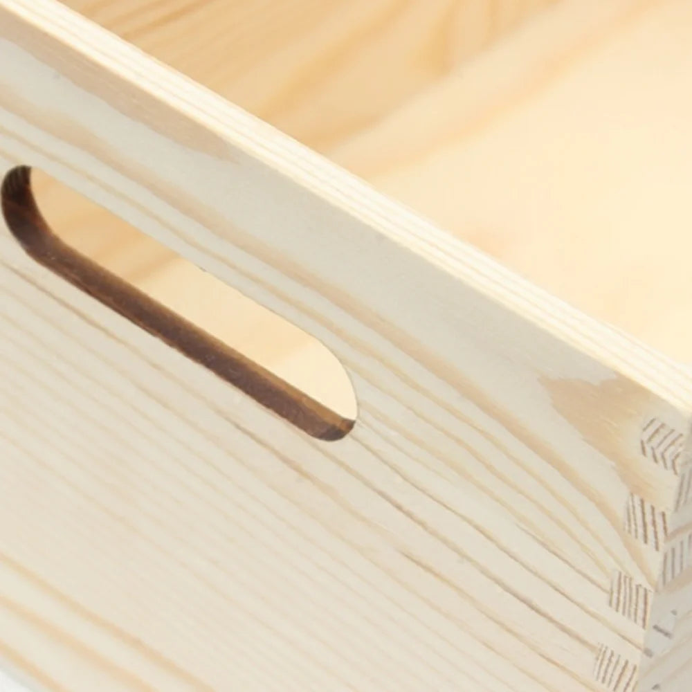 boîte rangement bois naturel minimaliste poignées intégrées rangement divers cuisine