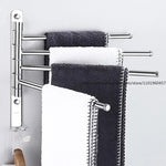 porte serviettes mural argenté noir blanc moderne serviettes coton barres horizontales vis fixe