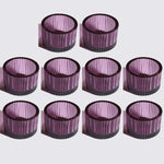 bougeoirs rose rayées modernes support bougie décoration table mariage tealights pack 10