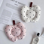 protège tasse moderne polyester blanc rose bleu motifs rayures points clips marron