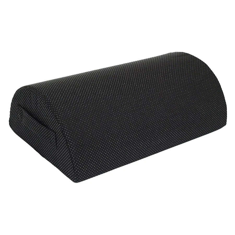coussin pied massage velours noir lignes bleues ergonomique amovible lavable bas anti dérapant
