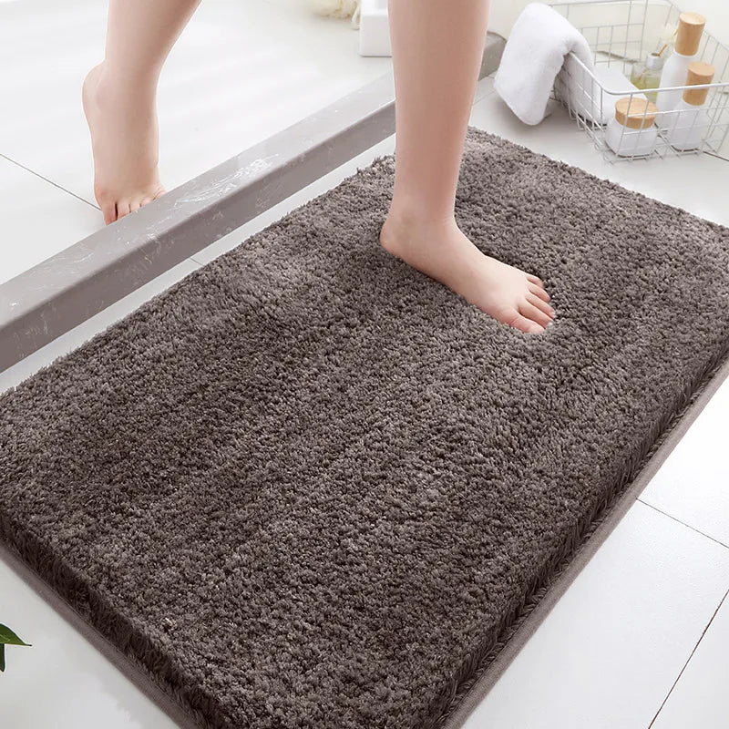 tapis sol peluche doux épais antidérapant salle bain chambre salon intérieur