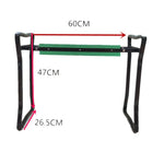 tabouret jardin pliable chaise extérieure coussin assise mousse sacoche outils vert foncé clair