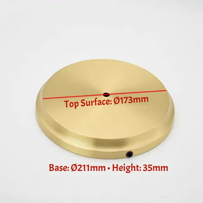 base lampe cuivre doré moderne lisse brillant 100mm 222mm 30mm 40mm