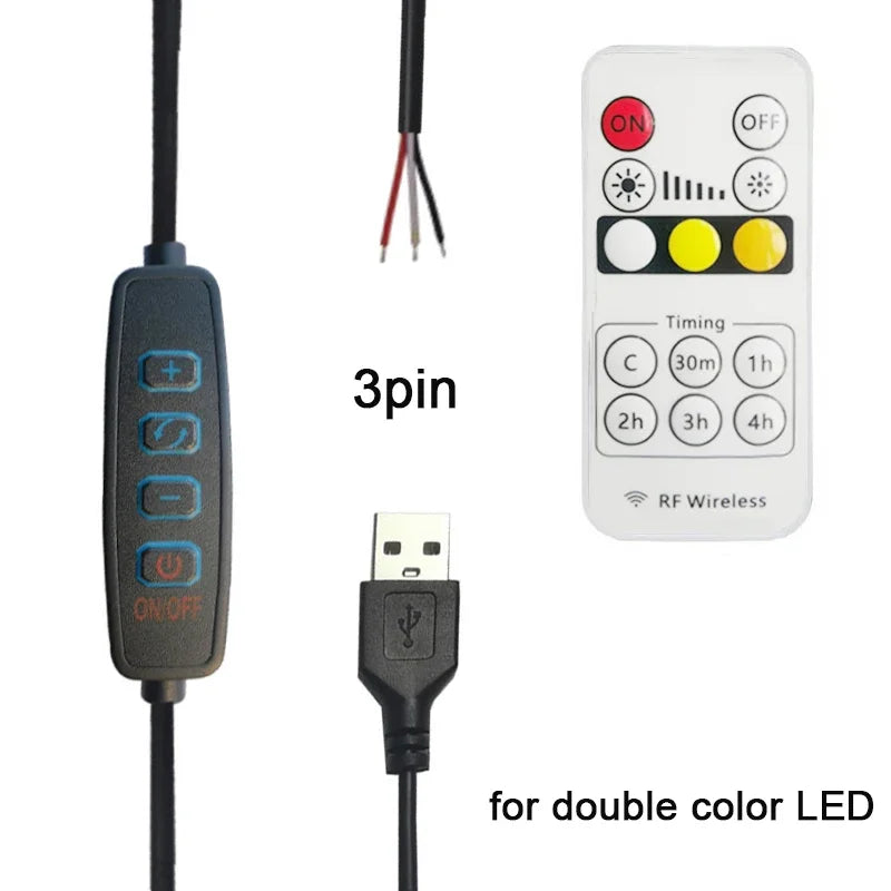 interrupteur led blanc moderne adhésif télécommande câble usb 5v cct adjustable lumière led