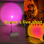 lampe d'ambiance projetante couleur vive effet gradient moderne zen chambre salon