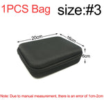 sac main noir texture mat pratique anti odeur zip poignée rangement outils