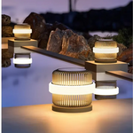 lampe solaire dorée moderne rayures horizontales flux lumineux 249 2000 imperméable base inclusive