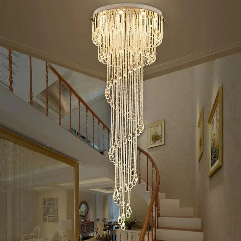 lustre moderne doré transparentes élégantes salon salle manger led contemporain