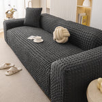 housses canapé moderne polyester spandex gris beige bleu noir texture maille