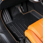 tapis sol tapis coffre voiture noir rayures diagonales moderne tout terrain protection toutes saisons