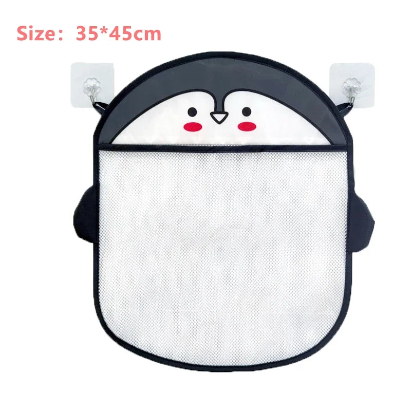Sac rangement bain maille fine blanc succion moderne jouets bain shampooing savon brosse
