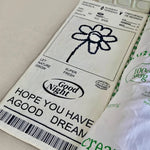 serviette moderne fleur noire texte blanc minimaliste polyester antidérapante intérieure extérieure chambre salon