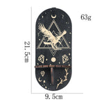 étagère murale bois moderne étagères dorées motifs géométriques noir méditation étoiles lune