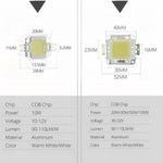 ampoule led 10w 20w 30w 50w 100w cob blanc chaud froid 120deg clips modernes