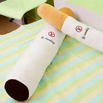 coussin body cigarette no smoking orange moderne humoristique patchwork polyester coton décoration sofa chambre