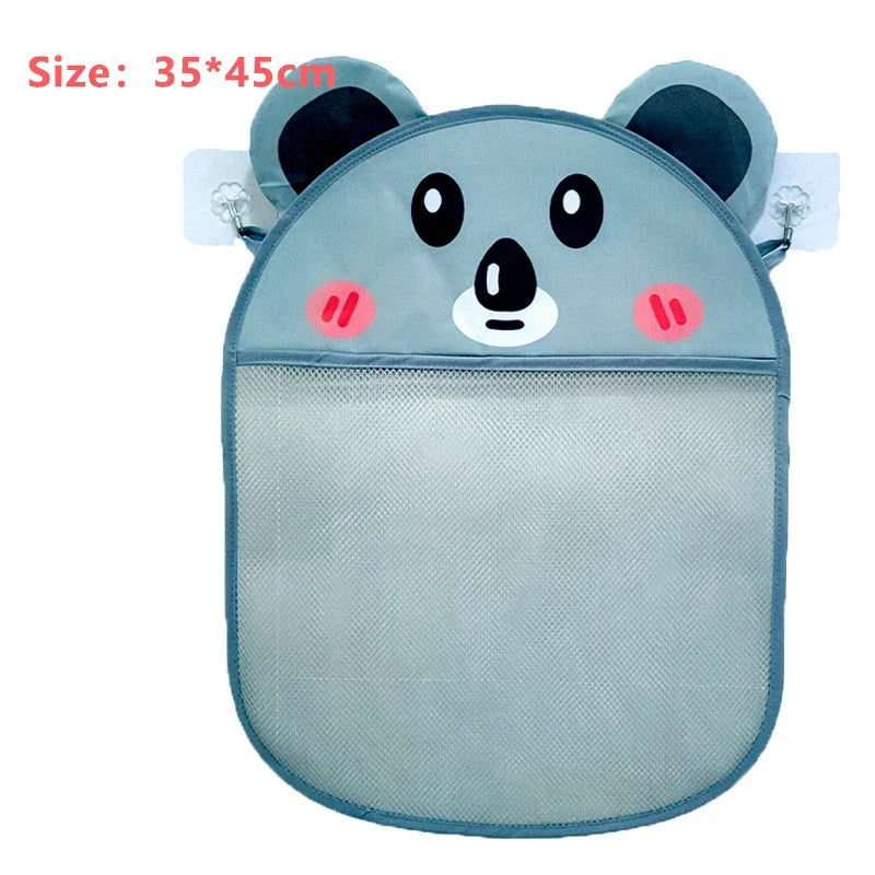 Sac rangement bain maille fine blanc succion moderne jouets bain shampooing savon brosse