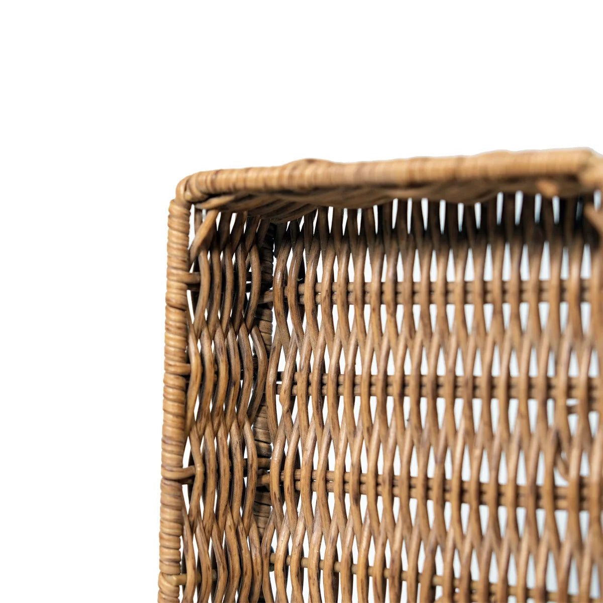 panier tressé marron clair rustique boîte rangement plateau fruits collations thé.storage handwoven rectangular