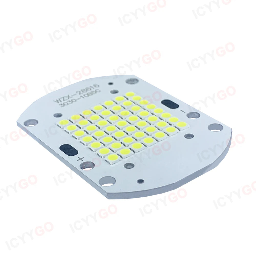 panneau led intégré blanc 50w 50 leds 3000k 6000k moderne 55x40mm