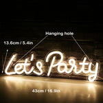 enseigne lumineuse led transparente moderne décoration intérieure party rose bleu jaune graphique câble usb